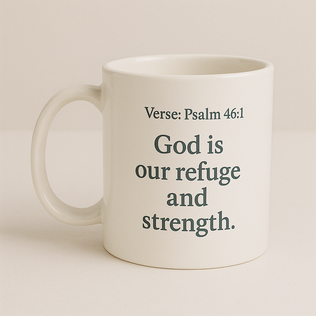 Psalm Mug – God Is Our Refuge